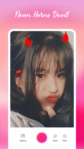 Neon Horns Devil Photo Editor - عکس برنامه موبایلی اندروید