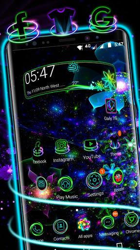Neon Lotus Theme - عکس برنامه موبایلی اندروید
