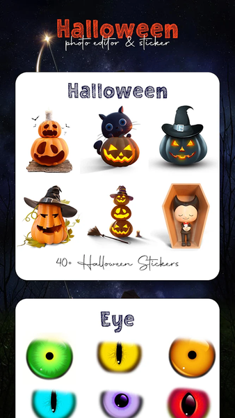 Halloween Photo Editor - عکس برنامه موبایلی اندروید