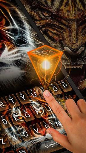 Neon Tiger Keyboard Theme - عکس برنامه موبایلی اندروید