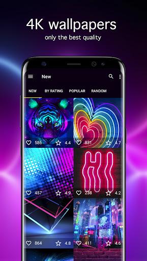 Neon Wallpapers 4K - Image screenshot of android app