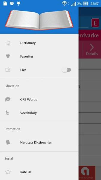 English Arabic Dictionary - Image screenshot of android app