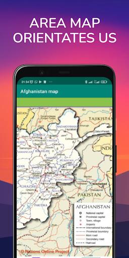 Afghanistan map - عکس برنامه موبایلی اندروید