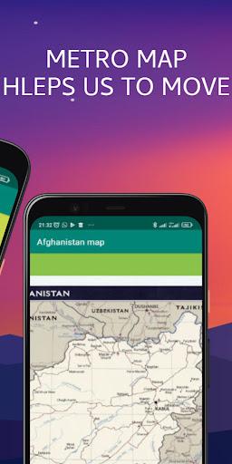 Afghanistan map - Image screenshot of android app