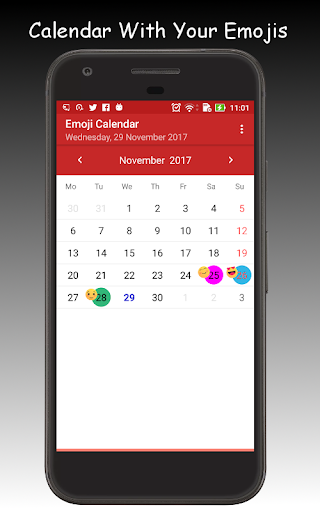 Emoji Calendar - Image screenshot of android app