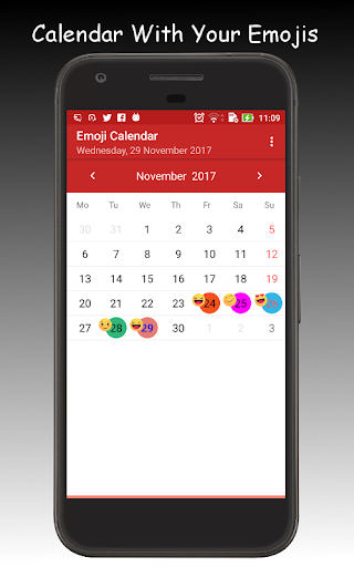 Emoji Calendar - عکس برنامه موبایلی اندروید