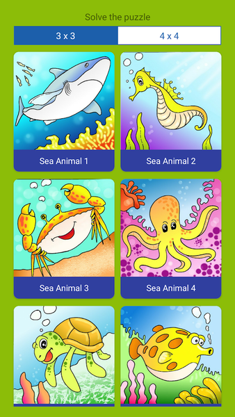 Sea Animal Puzzle - Gameplay image of android game