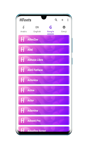 HFonts - font & emoji manager - عکس برنامه موبایلی اندروید
