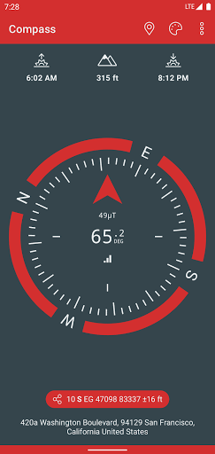 Compass & Altimeter - Image screenshot of android app