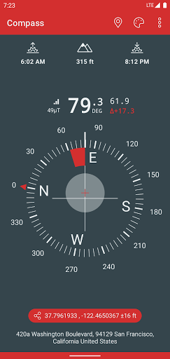 Compass & Altimeter - عکس برنامه موبایلی اندروید