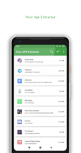 Pure Apk Extractor: App Backup - عکس برنامه موبایلی اندروید