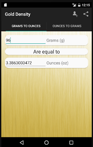 Gold Density - عکس برنامه موبایلی اندروید