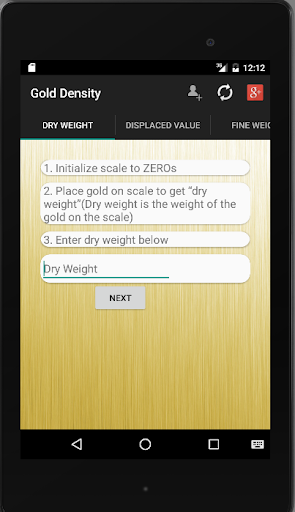 Gold Density - عکس برنامه موبایلی اندروید