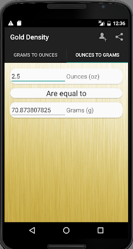 Gold Density - عکس برنامه موبایلی اندروید
