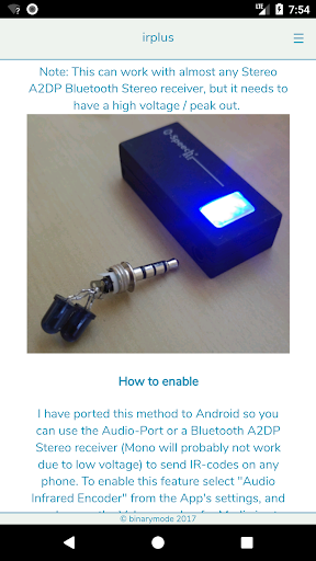 irplus WAVE - Infrared Remote - عکس برنامه موبایلی اندروید