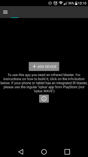 irplus WAVE - Infrared Remote - عکس برنامه موبایلی اندروید