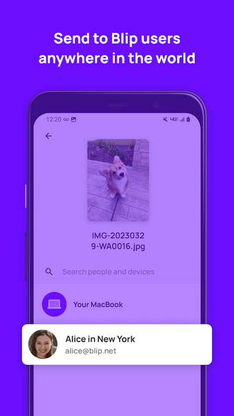 Blip (File Transfer) - Image screenshot of android app