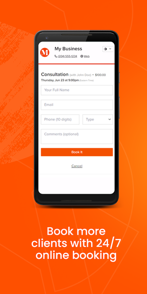 Bookedin: Online Booking App - عکس برنامه موبایلی اندروید