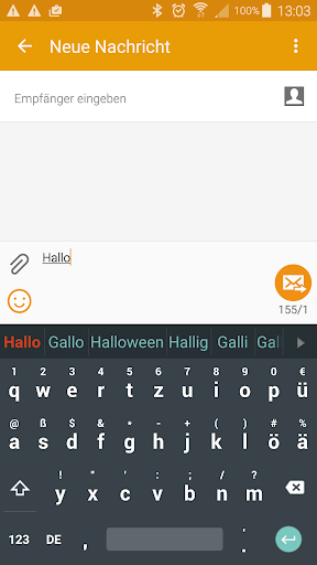 German for Smart Keyboard - Image screenshot of android app