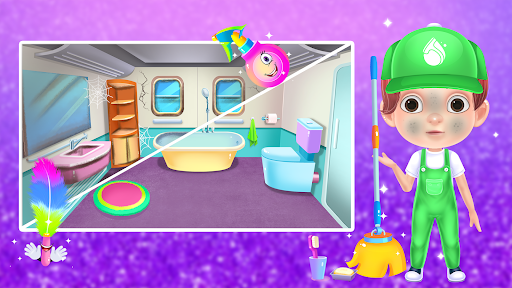 Baby Boy Modern Train Clean Up - Image screenshot of android app
