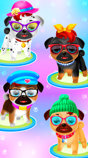 Puppy Pug at Animal Hair Salon - Image screenshot of android app