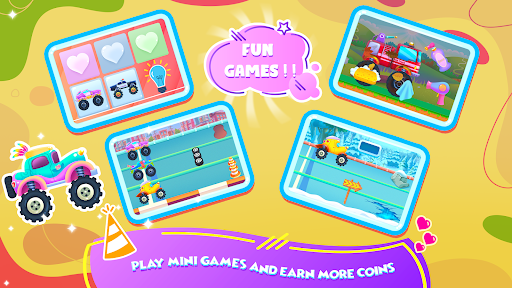 MonsterTruck Car Game for Kids - Image screenshot of android app