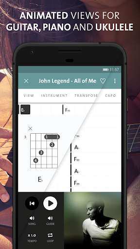Chordify: Song Chords & Tuner - Image screenshot of android app