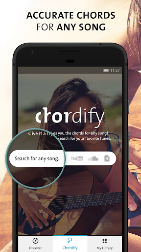 Chordify: Song Chords & Tuner - عکس برنامه موبایلی اندروید