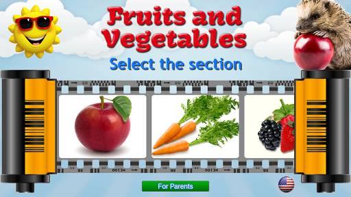 Fruits and Vegetables for Kids - Image screenshot of android app