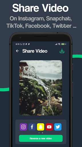 Reverse Clip - Reverse and share videos ! - Image screenshot of android app