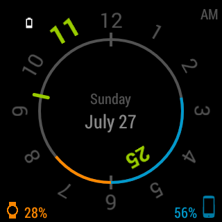 Chrono Watch Face for Wear - عکس برنامه موبایلی اندروید
