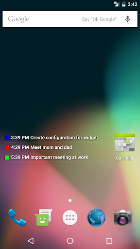 Transparent Calendar Widget - عکس برنامه موبایلی اندروید
