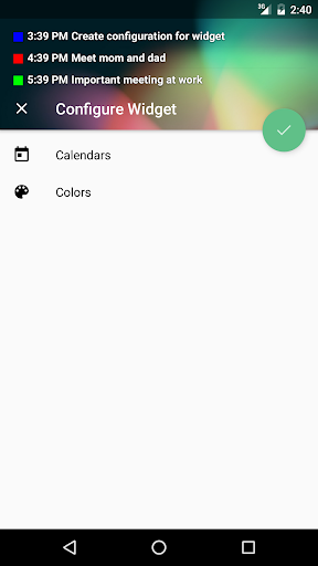 Transparent Calendar Widget - عکس برنامه موبایلی اندروید