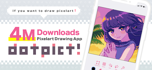 dotpict  Easy to draw Pixelart - عکس برنامه موبایلی اندروید