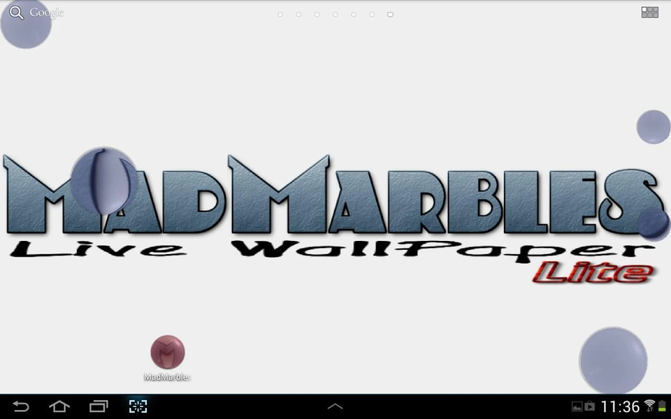 Mad Marbles Lite LWP - عکس برنامه موبایلی اندروید