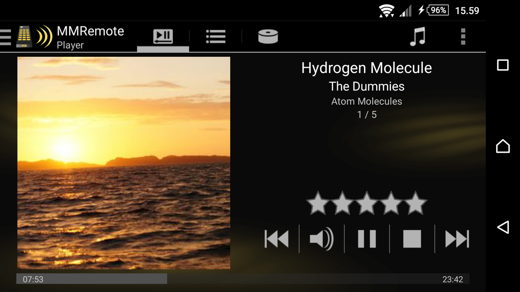 MMRemote4 (for MediaMonkey 4) - Image screenshot of android app