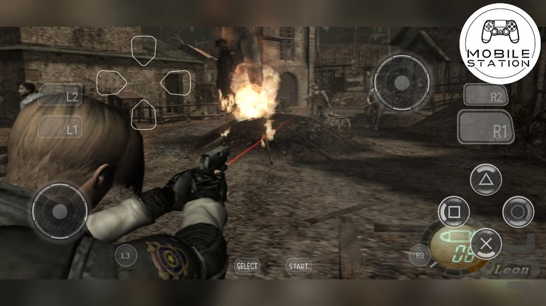 رزیدنت ایول 4 ps2 شبیه سازی - Gameplay image of android game