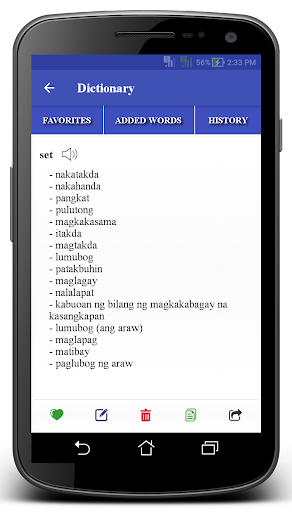 English to Filipino Dictionary - عکس برنامه موبایلی اندروید