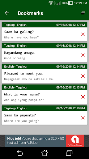 Filipino-English Translator - عکس برنامه موبایلی اندروید