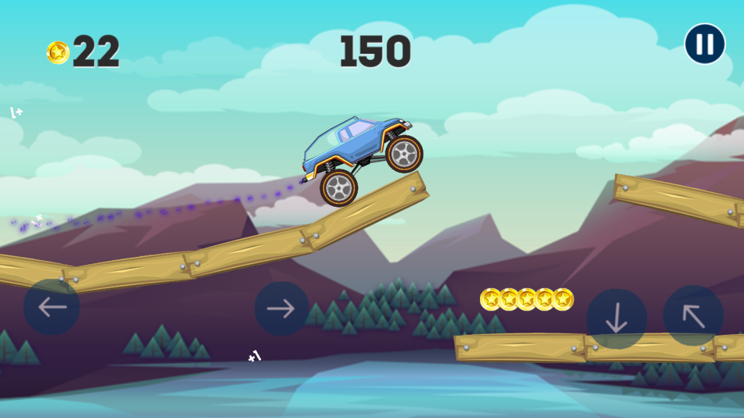 Blazing Monster Truck Racing - Gameplay image of android game