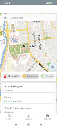 Dushanbe Tajikistan Map - عکس برنامه موبایلی اندروید