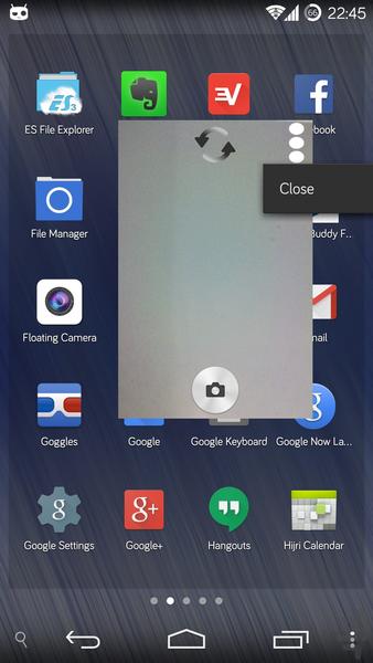 دوربین شناور - Image screenshot of android app