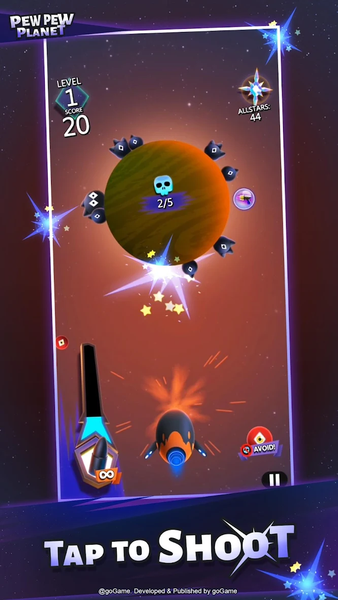 Pew Pew Planet - Gameplay image of android game