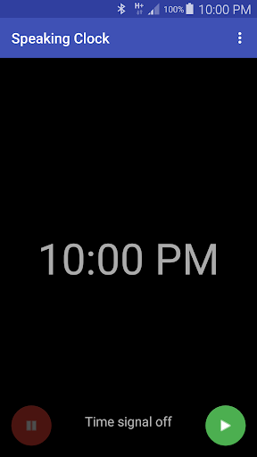 Speaking Clock - Image screenshot of android app