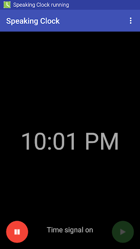 Speaking Clock - Image screenshot of android app