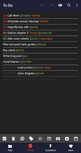 Markor: Edit Markdown offline - عکس برنامه موبایلی اندروید