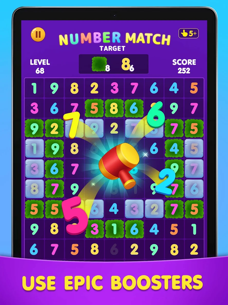 Number Match: Ten Crush Puzzle - عکس بازی موبایلی اندروید