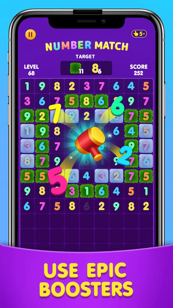 Number Match: Ten Crush Puzzle - عکس بازی موبایلی اندروید