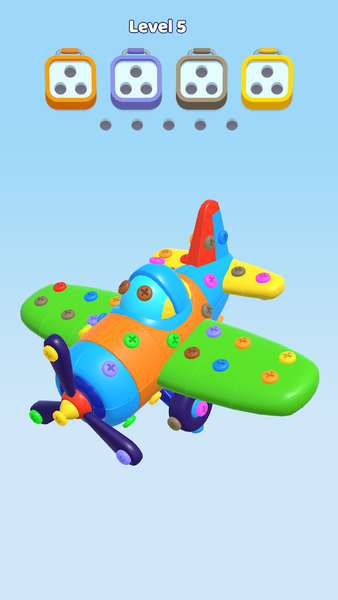 Screw Out ۳D: Nut Sort Jam - عکس بازی موبایلی اندروید