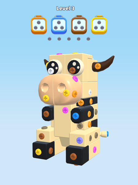 Screw Out ۳D: Nut Sort Jam - عکس بازی موبایلی اندروید